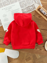 1pc Girls Casual Cute Stylish Minimalist Cartoon Embroidered Zipper Hoodie Jacket For Spring Autumn Wear